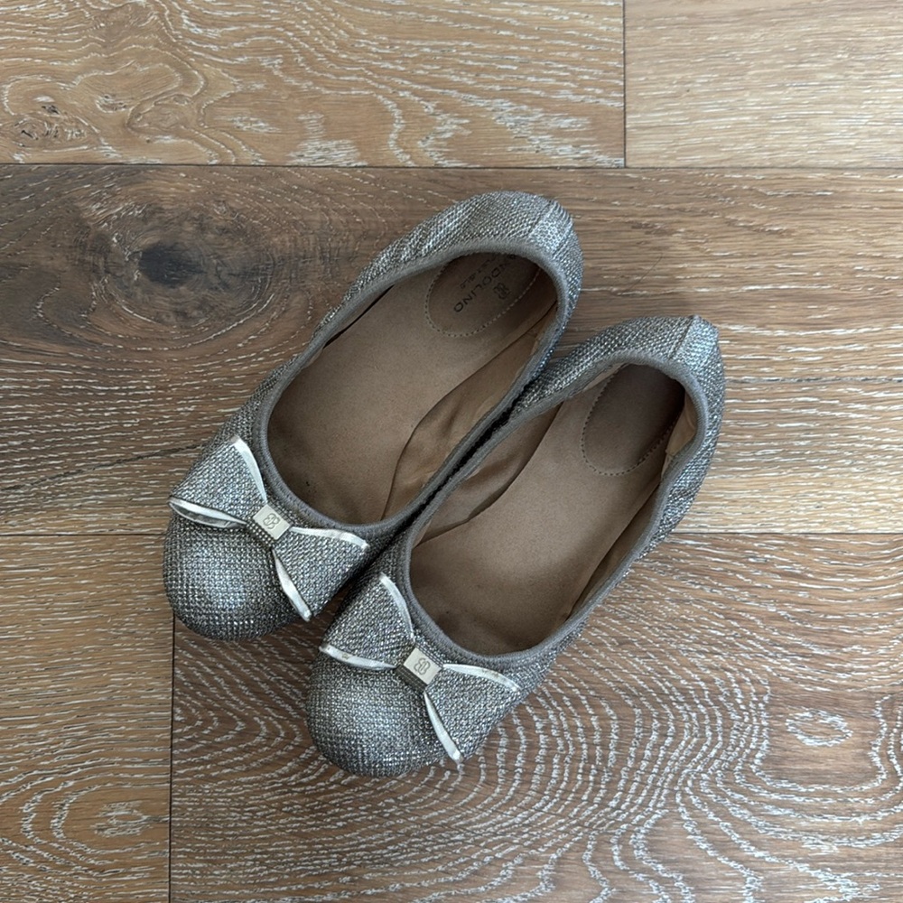 Gold Glitter Ballet Flats - Size 6